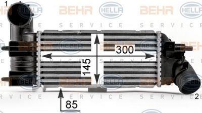 Hella 8ML 376 700-741 интеркулер на PEUGEOT 406 Break (8E/F)