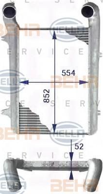 Hella 8ML 376 723-771 интеркулер на DAF 95