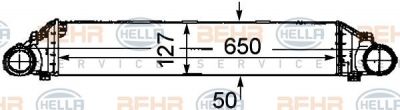 Hella 8ML 376 746-331 интеркулер на MERCEDES-BENZ C-CLASS купе (CL203)