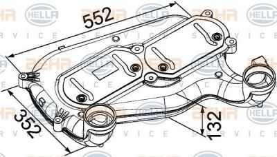 Hella 8ML 376 756-001 интеркулер на MAN TGM