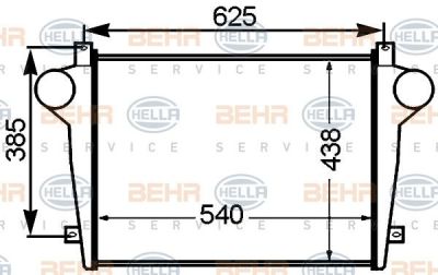 Hella 8ML 376 776-751 интеркулер на IVECO EuroCargo