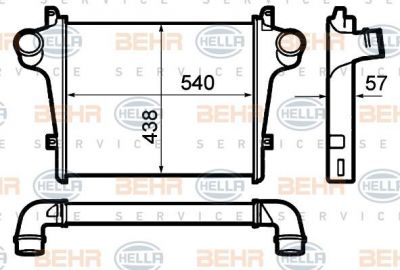 Hella 8ML 376 792-021 интеркулер на IVECO EuroCargo