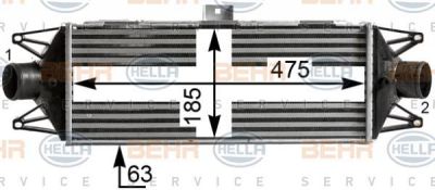 Hella 8ML 376 900-441 интеркулер на IVECO DAILY IV фургон/универсал