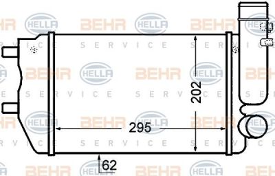 HELLA Интеркулер FIAT DUCATO/CI... (8ml376727-571)