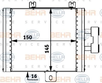 Hella 8MO 376 726-271 масляный радиатор, двигательное масло на MERCEDES-BENZ S-CLASS (W220)