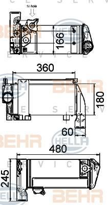 Hella 8MO 376 765-501 масляный радиатор, ретардер на MAN TGX