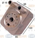 Hella 8MO 376 778-021 масляный радиатор, двигательное масло на SKODA SUPERB универсал (3T5)