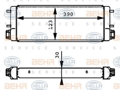 Hella 8MO 376 780-681 масляный радиатор, двигательное масло на IRISBUS ARWAY