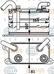 HELLA Радиатор масляный VW TRAN... (8mo376729-631)