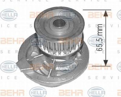 Hella 8MP 376 800-084 водяной насос на OPEL ASTRA F (56_, 57_)