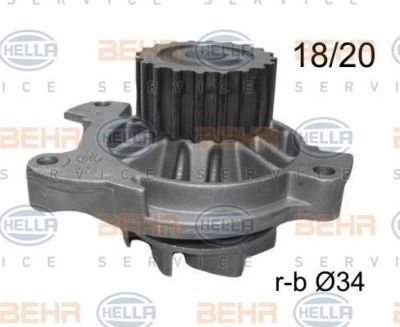 Hella 8MP 376 800-144 водяной насос на AUDI 100 (4A, C4)