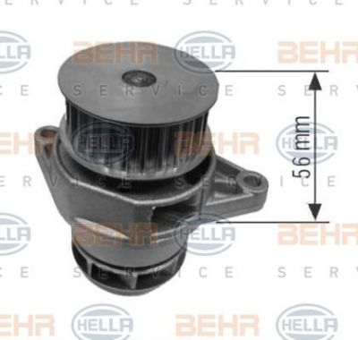 Hella 8MP 376 800-194 водяной насос на VW GOLF IV (1J1)