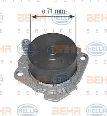 Hella 8MP 376 800-584 водяной насос на FIAT MAREA (185)