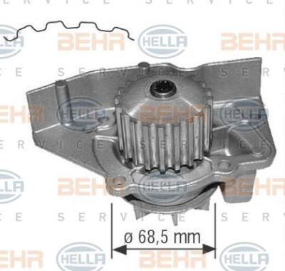 Hella 8MP 376 801-614 водяной насос на PEUGEOT 306 Break (7E, N3, N5)