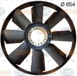 Hella 8MV 376 702-001 крыльчатка вентилятора, охлаждение двигателя на MAN M 90