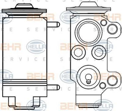 Hella 8UW 351 234-131 расширительный клапан, кондиционер на 3 (E90)