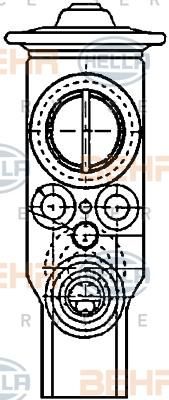 Hella 8UW 351 234-171 расширительный клапан, кондиционер на PEUGEOT 307 Break (3E)