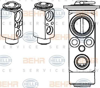 Hella 8UW 351 234-391 расширительный клапан, кондиционер на OPEL ZAFIRA B (A05)