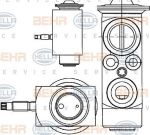 Hella 8UW 351 234-401 расширительный клапан, кондиционер на VOLVO V70 III (BW)