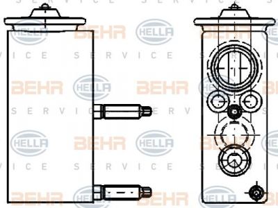 Hella 8UW 351 234-421 расширительный клапан, кондиционер на PEUGEOT 5008