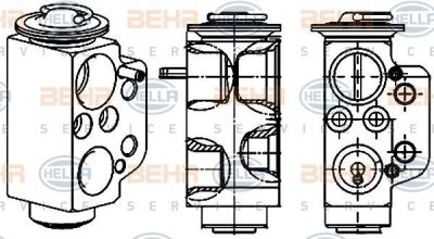 Hella 8UW 351 234-471 расширительный клапан, кондиционер на VW MULTIVAN V (7HM, 7HN, 7HF, 7EF, 7EM, 7EN)