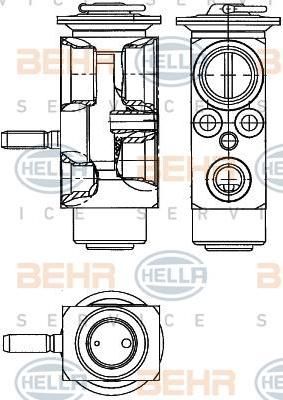 Hella 8UW 351 239-611 расширительный клапан, кондиционер на SMART FORTWO купе (451)