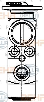 Hella 8UW 351 336-181 расширительный клапан, кондиционер на RENAULT TRUCKS Magnum