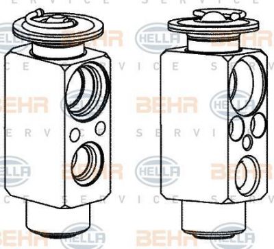 Hella 8UW 351 336-251 расширительный клапан, кондиционер на DAF CF 85