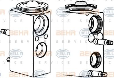 HELLA Расшир.клапан конд. MB W204/212 (8UW351239591)