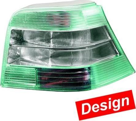 HELLA VW GOLF IV 09/97-> ФОНАРЬ ЗАДНИЙ ЗЕЛЕНО/БЕЛЫЙ БРИЛЛИАНТ, КОМПЛЕКТ (9EL007720841)