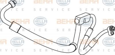 Hella 9GS 351 337-051 трубопровод высокого давления, кондиционер на FORD FOCUS седан (DFW)