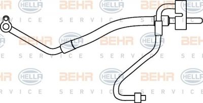 Hella 9GS 351 337-161 трубопровод высокого давления, кондиционер на FORD MONDEO III седан (B4Y)
