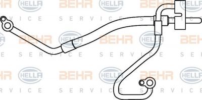 Hella 9GS 351 337-171 трубопровод высокого давления, кондиционер на FORD MONDEO III седан (B4Y)