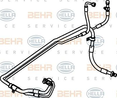 Hella 9GS 351 337-341 трубопровод высокого давления, кондиционер на PEUGEOT 406 (8B)