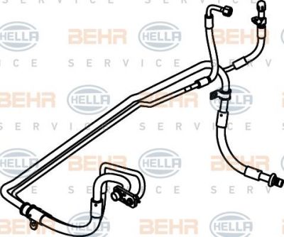 Hella 9GS 351 337-351 трубопровод высокого давления, кондиционер на PEUGEOT 406 (8B)