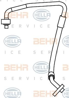 Hella 9GS 351 337-421 трубопровод высокого давления, кондиционер на FORD FOCUS II седан (DA_)
