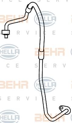 Hella 9GS 351 337-431 трубопровод высокого давления, кондиционер на FORD FOCUS II седан (DA_)