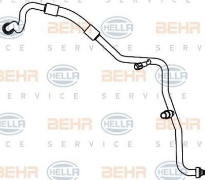 Hella 9GS 351 338-081 трубопровод высокого / низкого давления, кондицион на FORD FOCUS II седан (DA_)