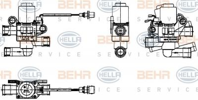 Hella 9XL 351 024-501 регулирующий клапан охлаждающей жидкости на RENAULT TRUCKS Magnum