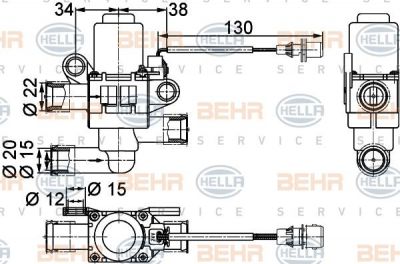 Hella 9XL 351 328-381 регулирующий клапан охлаждающей жидкости на RENAULT TRUCKS Magnum