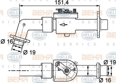 HELLA Клапан отопителя, с кондиционером VOLVO FH12 (9XL351328-111)