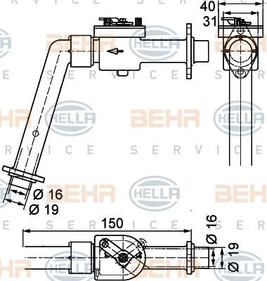 HELLA Кран печки, FH12 без кондиционера (9XL351328-121)