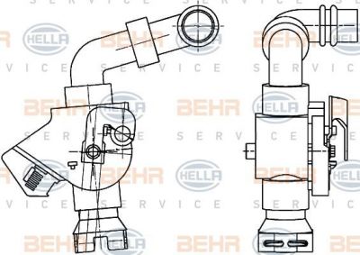 HELLA Регулирующий клапан охлаждающей жидкости (9XL351341-061)