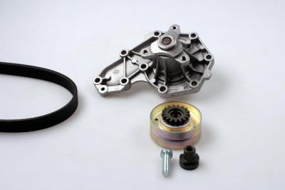 Hepu PK00540 водяной насос + комплект ручейковых ремней на RENAULT MEGANE I (BA0/1_)