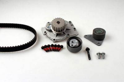 HEPU Комплект ремня ГРМ VOLVO C30/S40/S60/S80/V50/V70/XC90 1,6-3,0L 95-> (насос водяной + ремень ГРМ(Z=142) + натяжной ролик ГРМ(8670484) + обводной ролик ГРМ(8630590)) (30650751, PK00560)