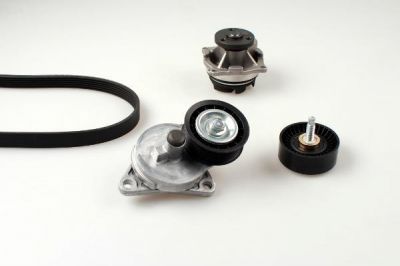 Hepu PK02360 водяной насос + комплект ручейковых ремней на FORD MONDEO II (BAP)