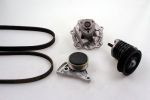 Hepu PK05423 водяной насос + комплект ручейковых ремней на AUDI A6 Avant (4B5, C5)