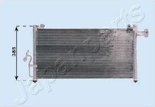 JapanParts CND253014 конденсатор, кондиционер на MAZDA PREMACY (CP)