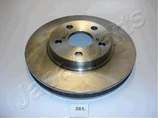 Japan parts DI-281 Диск тормозной передн toyota carina e 1.6/1.8/2.0d 92-97 (254,5x28x5)