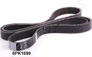 JapanParts DV-6PK1690 поликлиновой ремень на TOYOTA COROLLA (CDE12_, ZZE12_, NDE12_, ZDE12_)